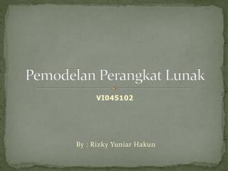 Pemodelan Perangkat Lunak