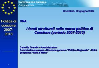 Politica di coesione 2007-2013