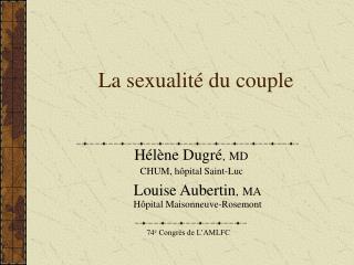 La sexualité du couple