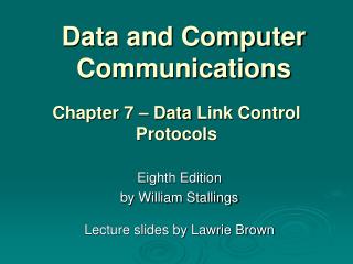 Data and Computer Communications