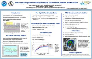 New Tropical Cyclone Intensity Forecast Tools for the Western North Pacific