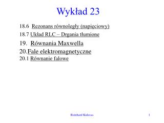 Wykład 23