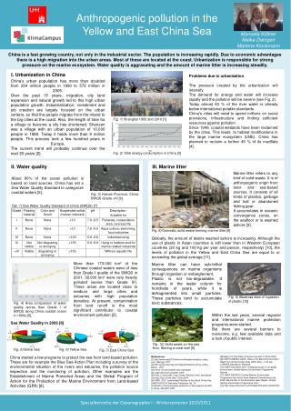 Anthropogenic pollution in the Yellow and East China Sea