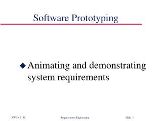 Software Prototyping