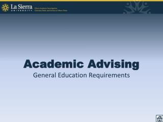Academic Advising General Education Requirements