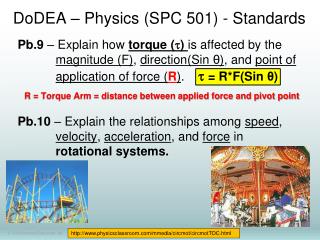 DoDEA – Physics (SPC 501) - Standards