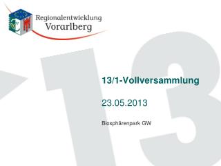 13/1-Vollversammlung