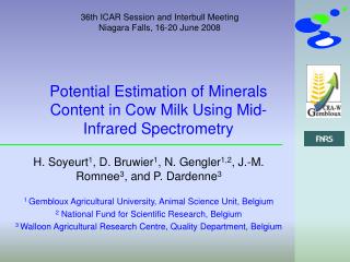 Potential Estimation of Minerals Content in Cow Milk Using Mid-Infrared Spectrometry