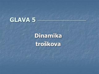 GLAVA 5 