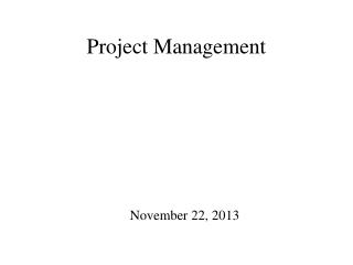 Project Management