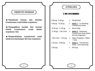 OBJEKTIF SEMINAR