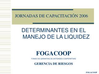 JORNADAS DE CAPACITACIÓN 2006
