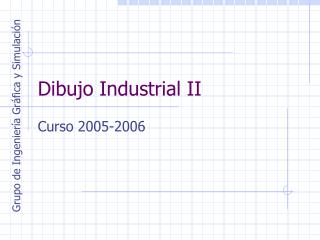 Dibujo Industrial II