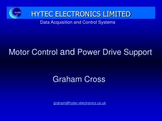 Data Acquisition and Control Systems