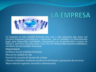 LA EMPRESA