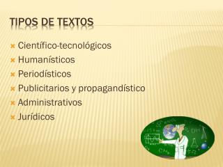 Tipos de textos