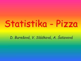 Statistika - Pizza