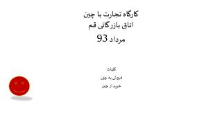 کارگاه تجارت با چین اتاق بازرگانی قم مرداد 93