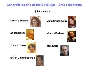 Generalizing one of the De Bruijn – Erdos theorems