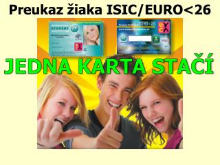 Preukaz žiaka ISIC/EURO &lt; 26