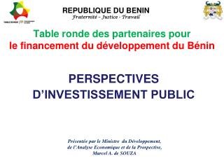 Table ronde des partenaires pour le financement du développement du Bénin