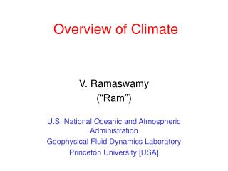 Overview of Climate