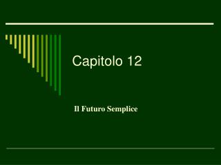 Capitolo 12