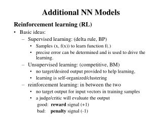 Additional NN Models