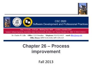 Chapter 26 – Process improvement