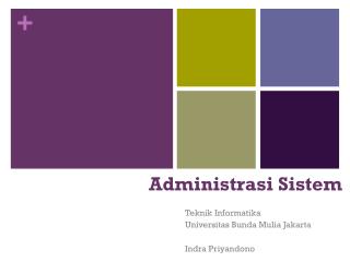 Administrasi Sistem