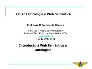 CE-262 Ontologia e Web Semântica