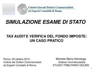 SIMULAZIONE ESAME DI STATO