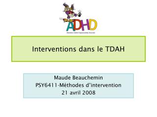 Interventions dans le TDAH