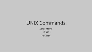 UNIX Commands