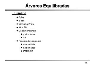 Árvores Equilibradas