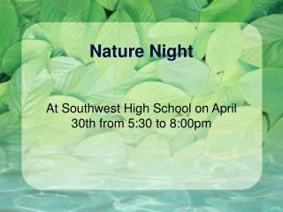 Nature Night