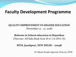 Faculty Development Programme