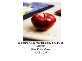 Welcome to Jefferson Early Childhood Center!