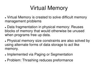 Virtual Memory