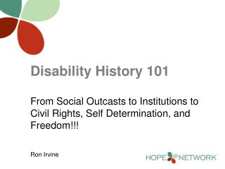 Disability History 101