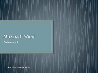 Microsoft Word