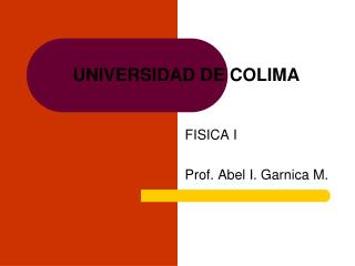 UNIVERSIDAD DE COLIMA