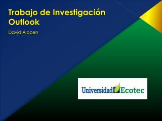 Trabajo de Investigación Outlook