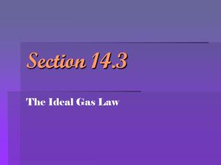 Section 14.3