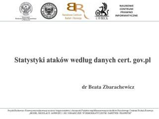 Statystyki ataków według danych cert. gov.pl