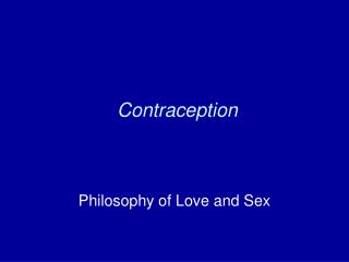 Contraception