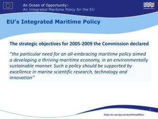 EU’s Integrated Maritime Policy