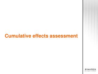 Cumulative effects assessment