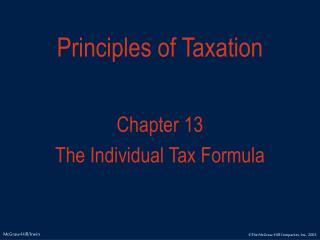 Principles of Taxation