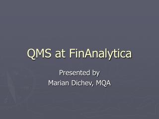 QMS at FinAnalytica